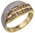 Кольцо с бриллиантами коньяк RHZA1825-89DL-Y 2010 г инфо 10130v.